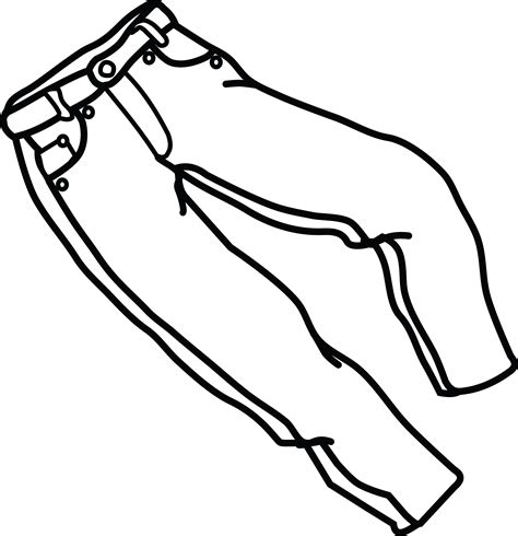 pants clipart black and white